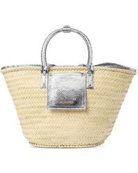 Jacquemus - Le Panier Soli Woven Bucket Raffia Bag - Lyst
