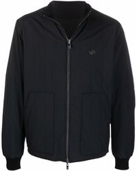 Emporio Armani - Quilted Panel Bomber Jacket - Lyst