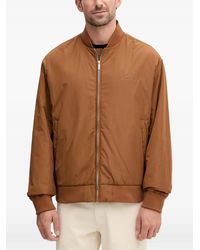 KARL LAGERFELD - Logo-Embroidered Bomber Jacket - Lyst