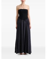 Toccin - Odette Strapless Polka Dot Dress - Lyst
