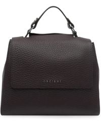 Orciani - Sveva Pebbled Leather Clutch Bag - Lyst