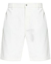 Balmain - Logo-Patch Denim Shorts - Lyst
