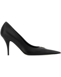 Balenciaga - Leather Avenue Bb Editor 90 Pumps - Lyst