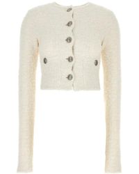 Balenciaga - 'Cropped' Cardigan - Lyst