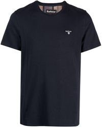Barbour - T-shirt en coton à logo brodé - Lyst
