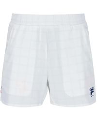 Fila - Short De Tennis À Carreaux - Lyst