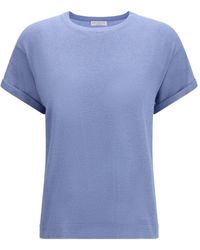 Brunello Cucinelli - Cashmere Silk Polyamide Antiqued T-Shirt - Lyst