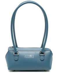 MM6 by Maison Margiela - Mini Bauletto Logo-Print Leather Shoulder Bag - Lyst