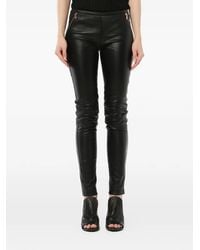 PUCCI - Zip-Detail Leather Trousers - Lyst