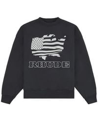 Rhude - Banner Graphic-Print Sweatshirt - Lyst