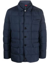 Fay - Quilted Button-fastening Jacket - Lyst