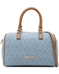 Liu Jo - Logo Pattern Handle Shoulder Bag - Lyst
