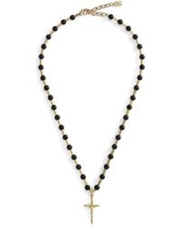 Dolce & Gabbana - Plated Cross Necklace - Lyst