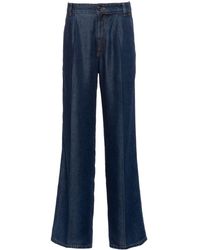 Miu Miu - High-rise Wide-leg Jeans - Lyst