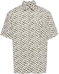 A.P.C. - Graphic-print Cotton Shirt - Lyst