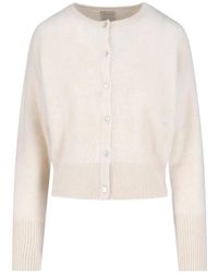Almada Label - Coco Brushed Buttoned Cardigan - Lyst