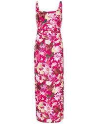 Sachin & Babi - Vestido de fiesta Lana con estampado floral - Lyst
