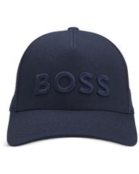 BOSS - Cotton-Twill Cap With Embroidered Logo - Lyst