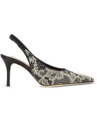 Arteana - Lace-Overlay Slingback Pumps - Lyst
