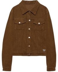 Prada - Blousonjacke Aus Cord - Lyst