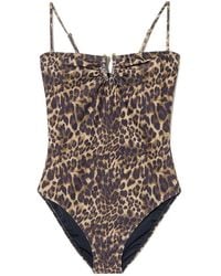Nili Lotan - Leopard-Print Swimsuit - Lyst