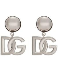 Dolce & Gabbana - Mini Logo Earrings - Lyst