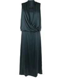 UMA | Raquel Davidowicz - Draped-detail Silk Dress - Lyst