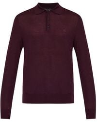 DSquared² - Button-Up Polo Sweater - Lyst
