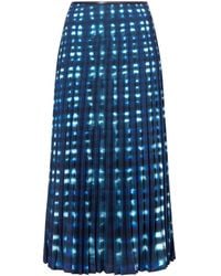 Proenza Schouler - Piper Tie-dye Pleated Midi Skirt - Lyst