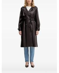 Guess - Double-Breasted Belted Trench Coat - Lyst