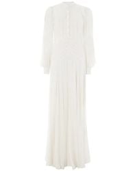 Temperley London - Villanelle Buttoned Long-Sleeve Maxi Dress - Lyst