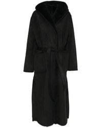Marina Rinaldi - Hooded Belted Coat - Lyst