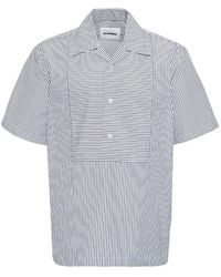 Jil Sander - Striped Short-Sleeve Shirt - Lyst