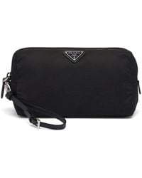 Prada - Pochette Re-Nylon À Fermeture Zippée - Lyst