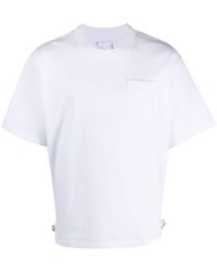 Sacai - T-shirt en coton à manches courtes - Lyst