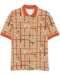 Drole de Monsieur - Cannes-Print Polo Shirt - Lyst