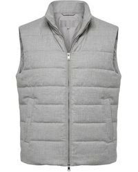 Tombolini - Zip-Up Quilted Gilet - Lyst