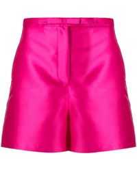 Blanca Vita - Satin-Finish Tailored Shorts - Lyst
