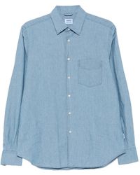 Aspesi - Chest-Pocket Long-Sleeve Shirt - Lyst