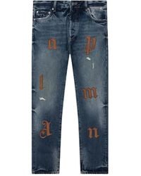 Palm Angels - Logo-Patch Jeans - Lyst
