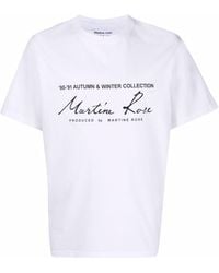 Martine Rose - T-shirt Met Logo - Lyst