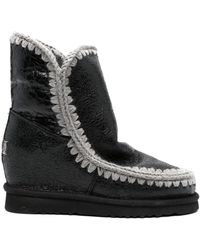 Mou - Botas Eskimo 24 con costuras en contraste - Lyst