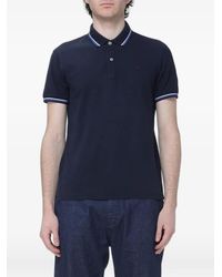 Brooksfield - Logo-Embroidered Striped-Trim Polo Shirt - Lyst