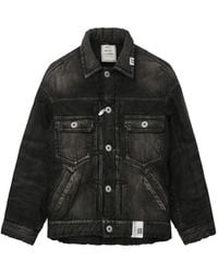 Maison Mihara Yasuhiro - Button-Fastening Padded Denim Jacket - Lyst