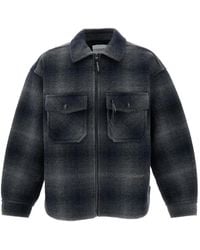 and wander - Plaid-Pattern Zip-Up Jacket - Lyst
