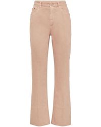 Brunello Cucinelli - Garment-dyed Flared Jeans - Lyst
