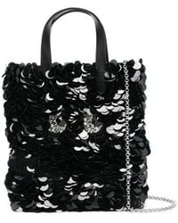 Anya Hindmarch - Embellished Satin Mini Tote Bag - Lyst