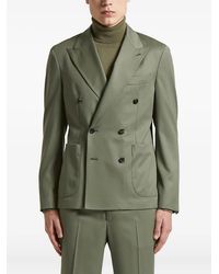 Peserico - Double-Breasted Patch-Pocket Jacket - Lyst