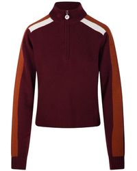 Perfect Moment - La Tour Merino-Wool 1/4 Zip Sweater - Lyst
