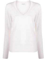 P.A.R.O.S.H. - Pull En Maille Fine À Col V - Lyst